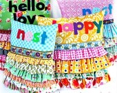 NEST -- Decorative Ruffle Pillow -- "Pretty Your Nest" Collection