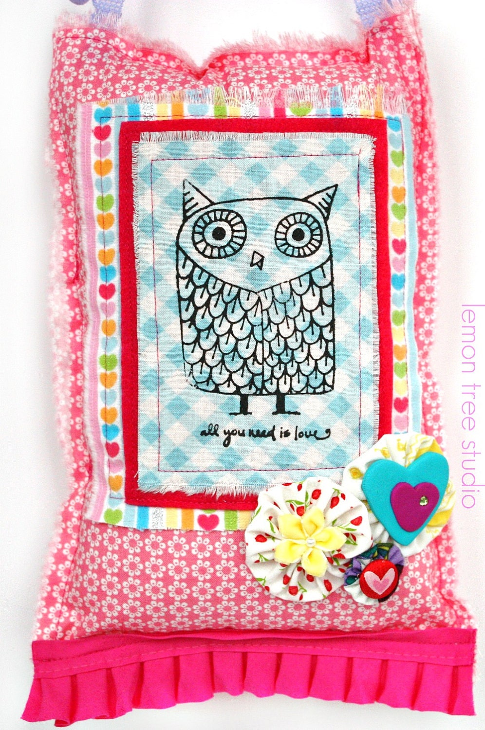 SALE -- See Shop Announcement for Details -- All You Need is Love -- Decorative Owl Hanger