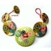 Button bracelet jewelry made of wood buttons beautiful colorful ornaments