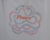 Banner, Peace, Fred is Peace, multi language, Prayer banner by margueritemanor on etsy