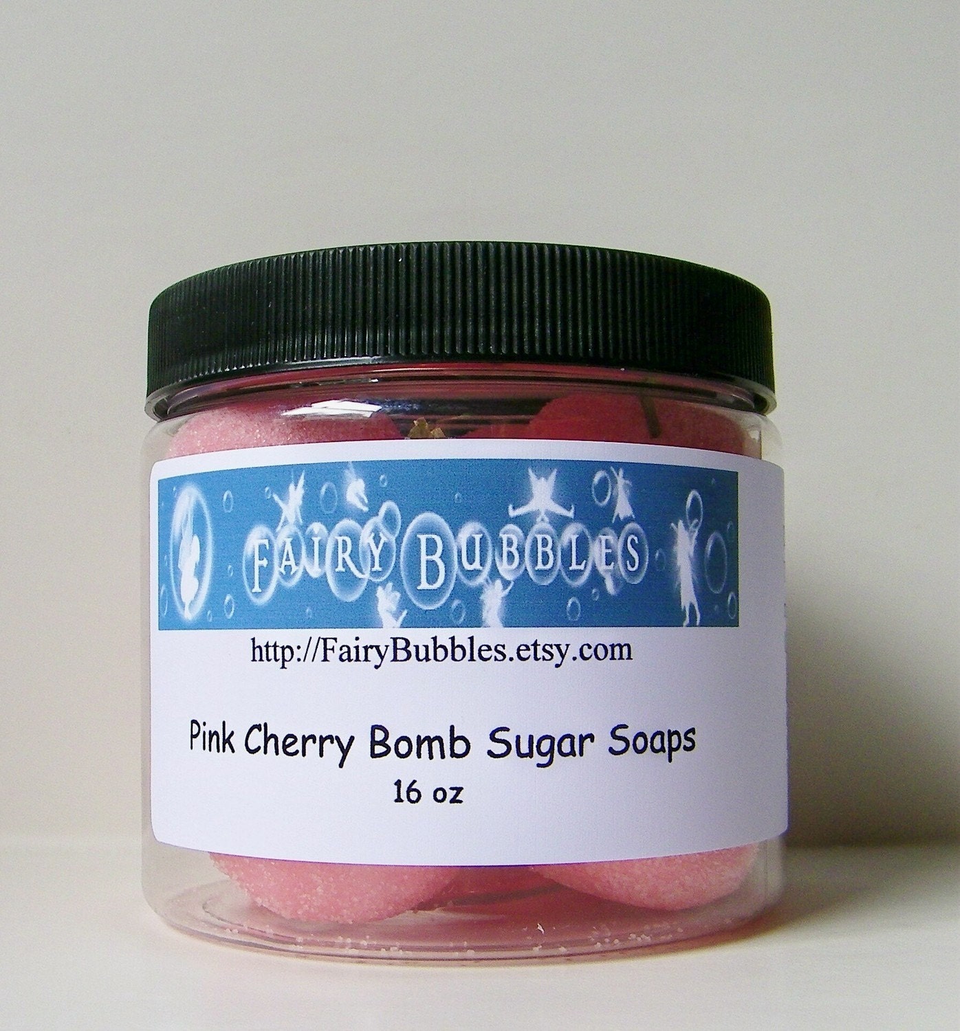 As Seen on HGTV.com - Pink Cherry Bomb Sugar Soaps