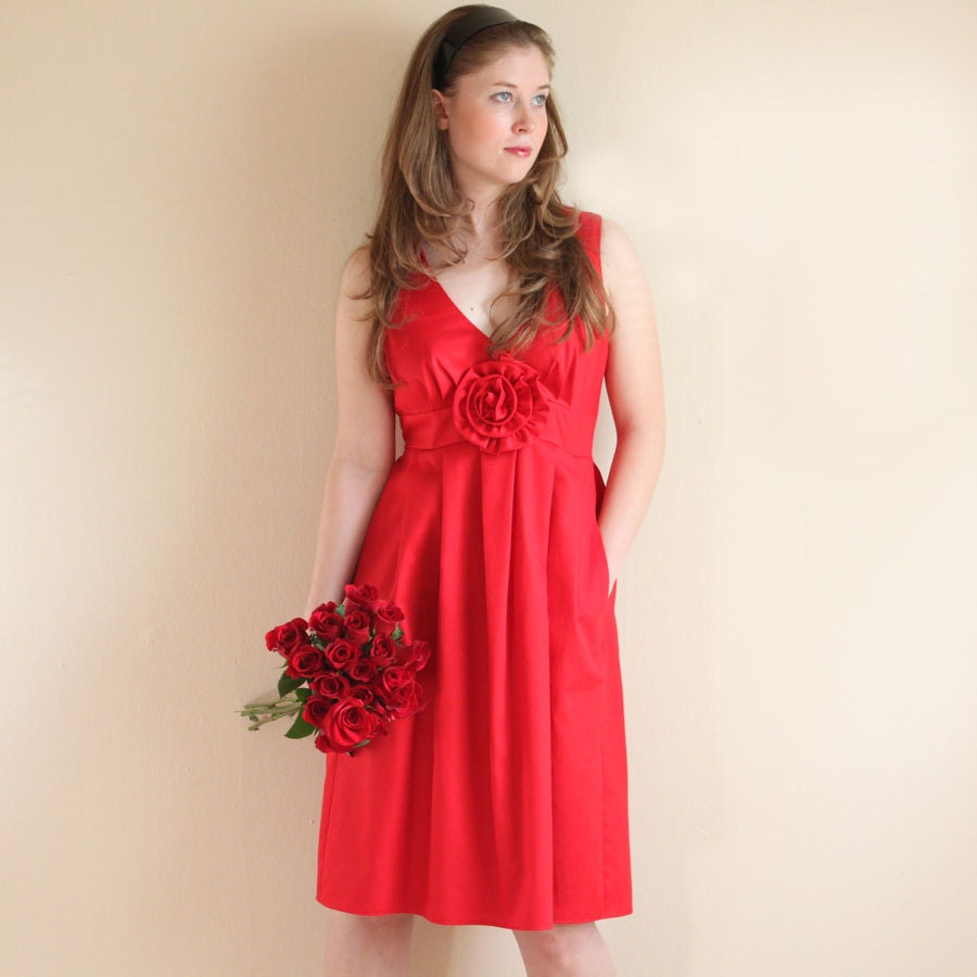 Painted Roses Dress, made to order