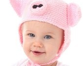 Piglet Hat CROCHET PATTERN