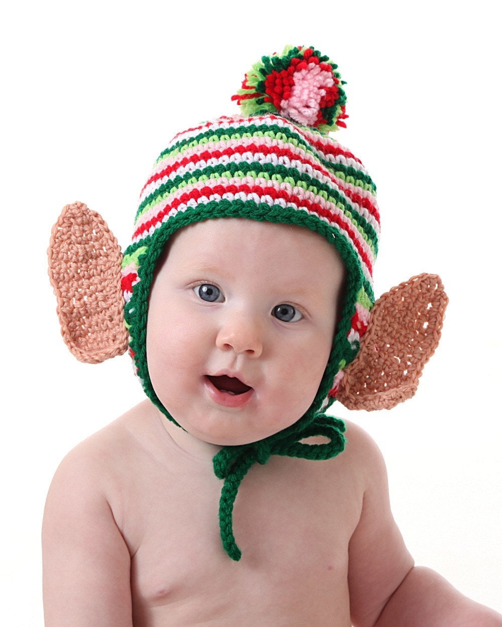 Christmas Elf Earflap Hat CROCHET PATTERN