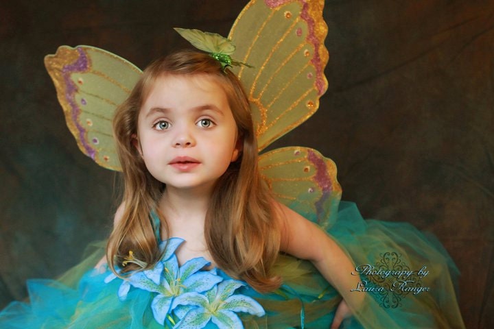 Tulle Flower Girl Dress Baby and Toddler Sea Nymph Turquoise Fairy Tutu Dress