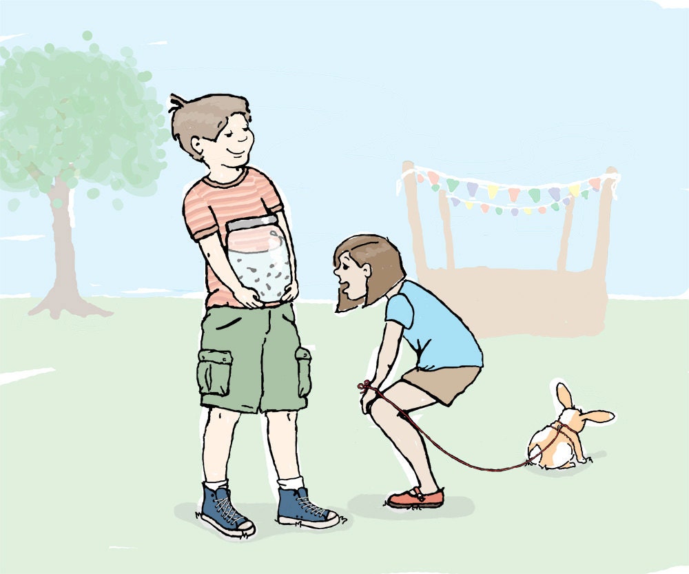 art print: at the pet parade