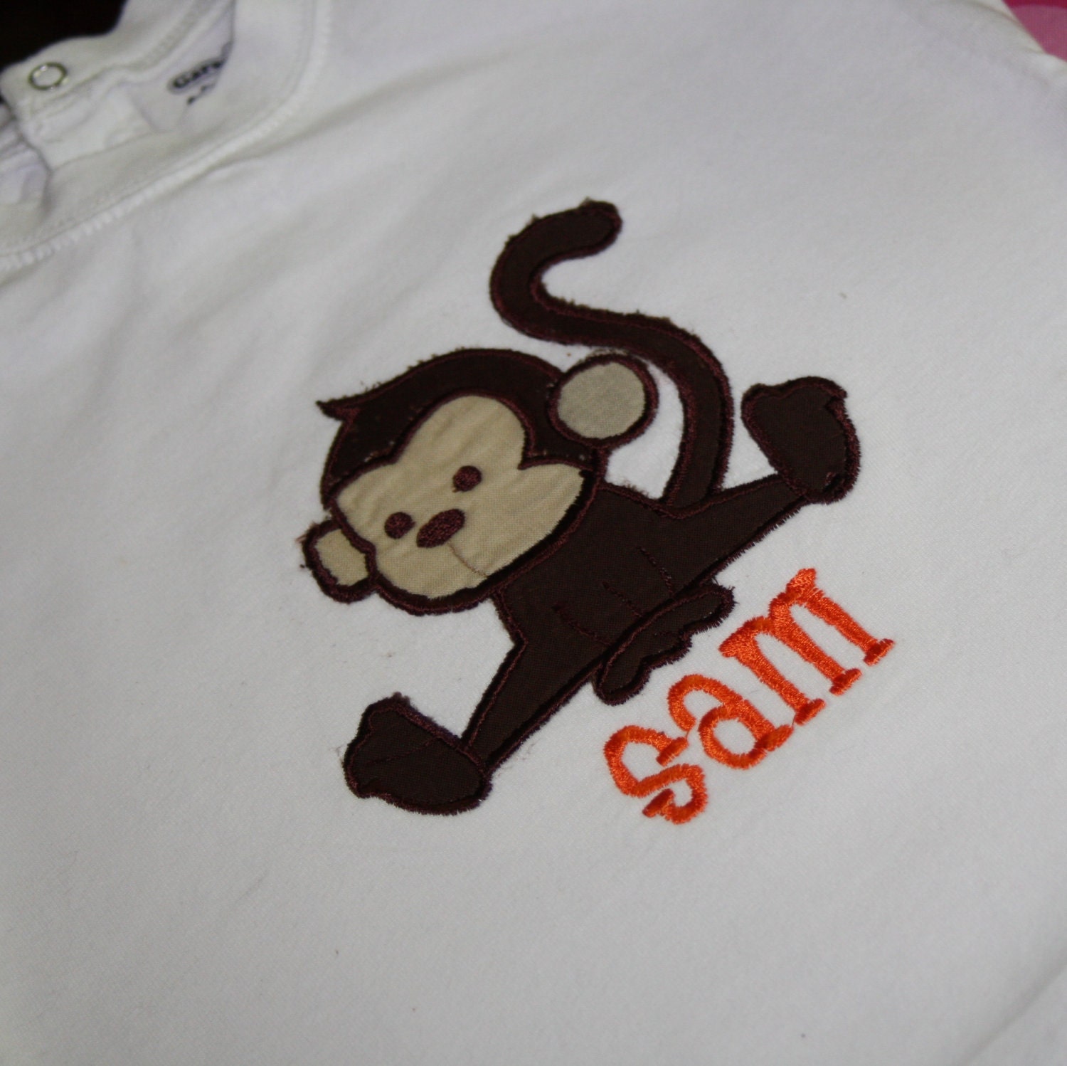 TLB Boy or Girl Monkey Personalized Birthday Boutique T Shirt