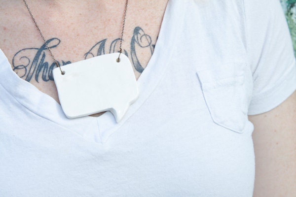Speech Bubble Necklace