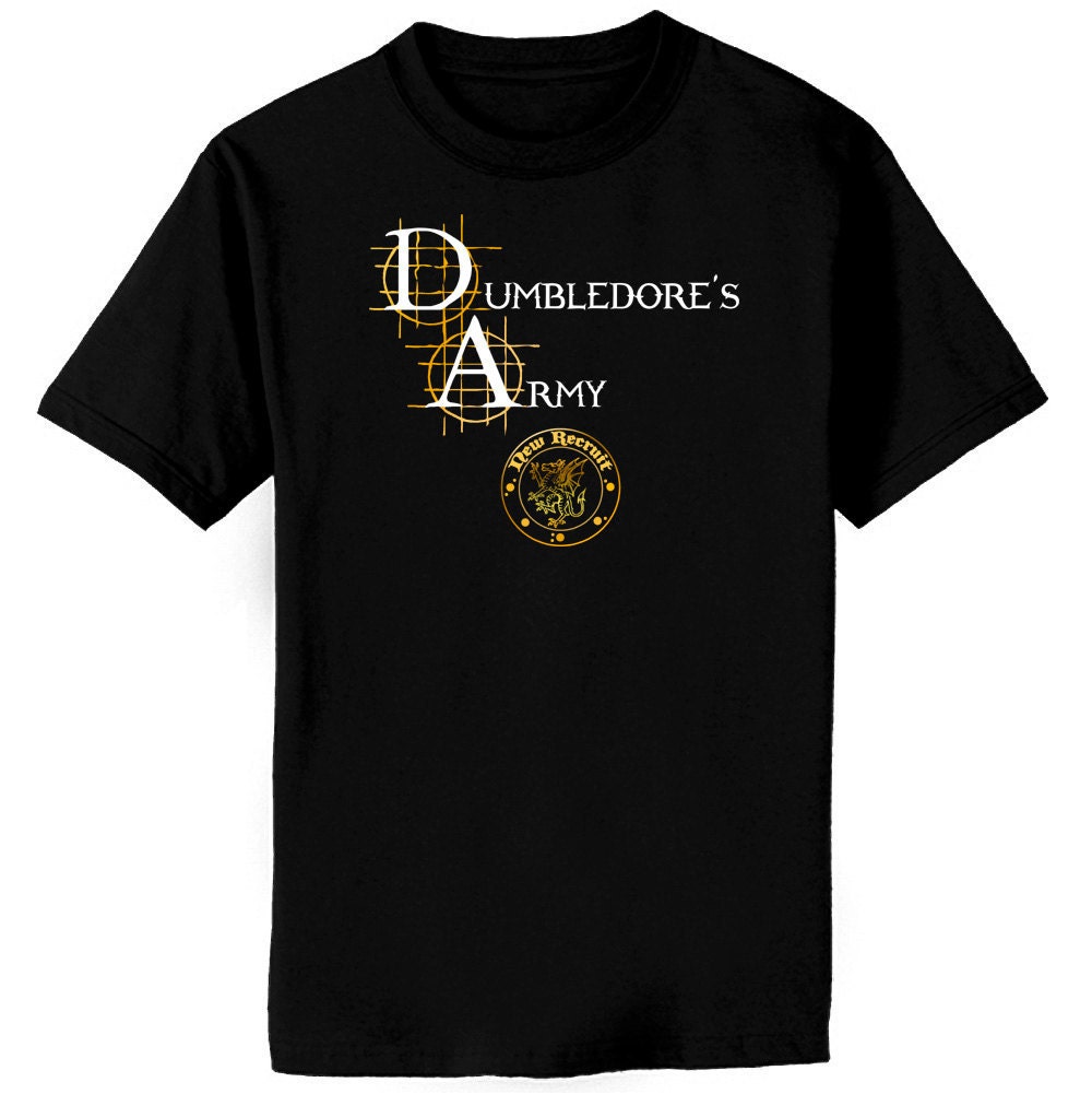 Dumbledore's Army New Recruit Harry Potter Art T-Shirt 2XL - 5XL