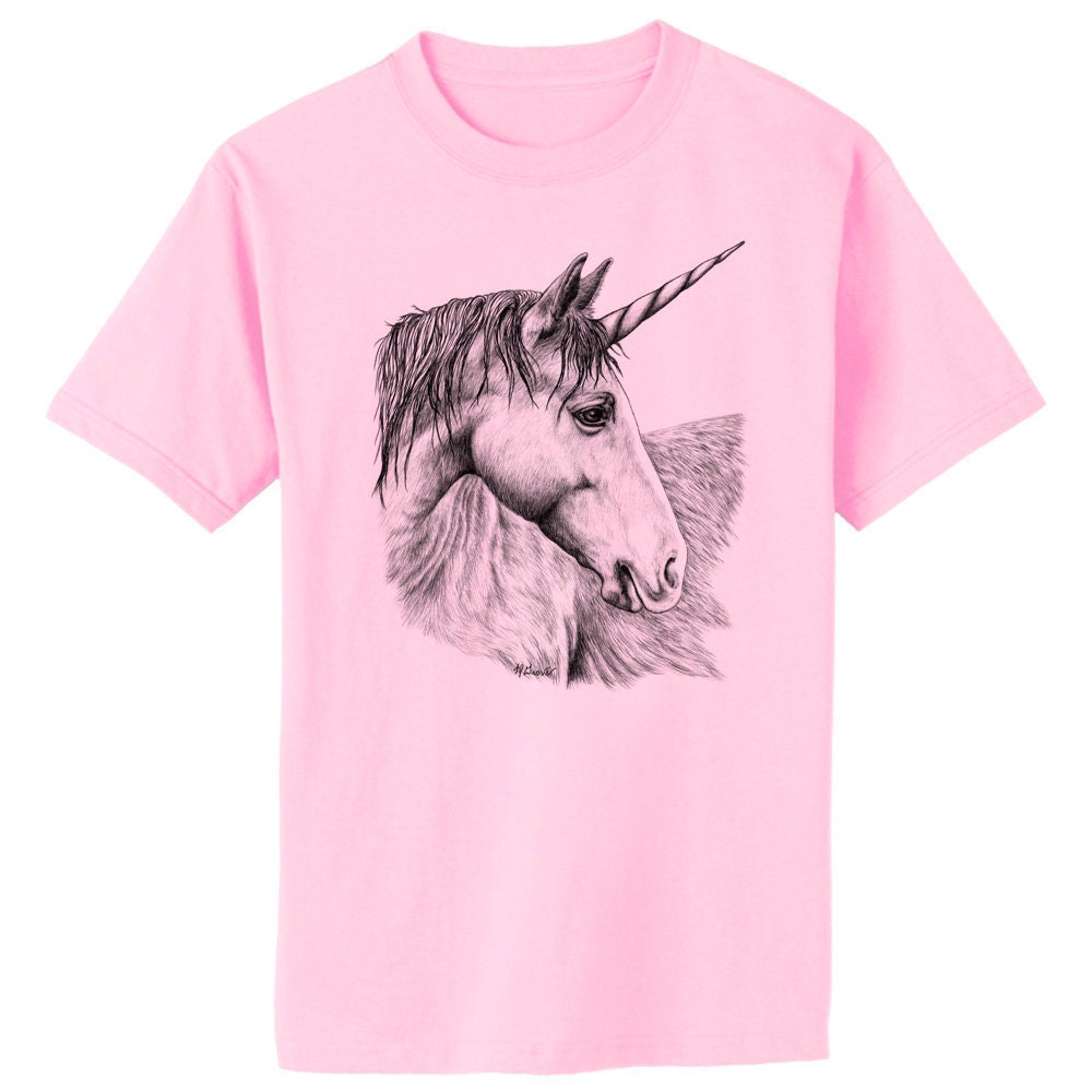 Unicorn Horse Art T-Shirt Adult Sizes