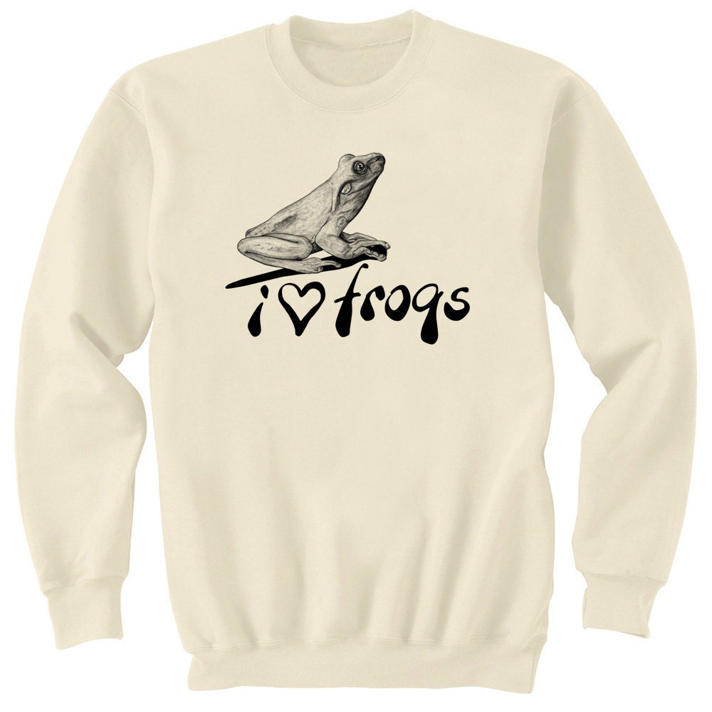 Frog Lover - I Heart Frogs Art Sweatshirt Ultra Cotton Small - 2XL