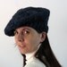 Tam - Dark Denim Blue - Handknitted in Blend Wool