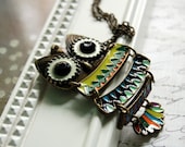 Enamel Owl Necklace Buy 3 Get 1 Free