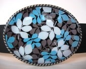 womans jada belt buckle, Leaflet Blues