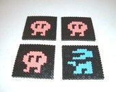 Perler Bead Coasters - DIG DUG