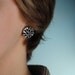 Chrysanthemum post earrings
