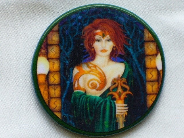 CELTIC GODDESS Talisman Amulet Witch Wicca Pagan Gothic