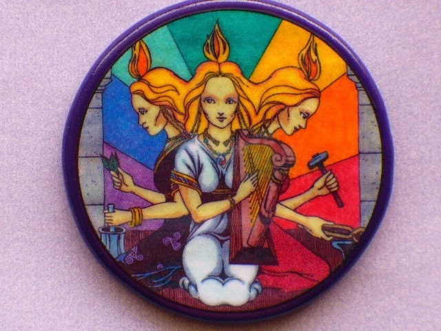 3 ASPECTS of BRIGID Goddess Talisman Amulet Witch Wicca Pagan