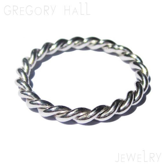 14K White Gold Wedding Band Engagement Stacking Ring Rings Jewelry Jewellery SSR-524