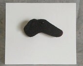 Needle felted Whippet Greyhound or Sight hound pin or brooch