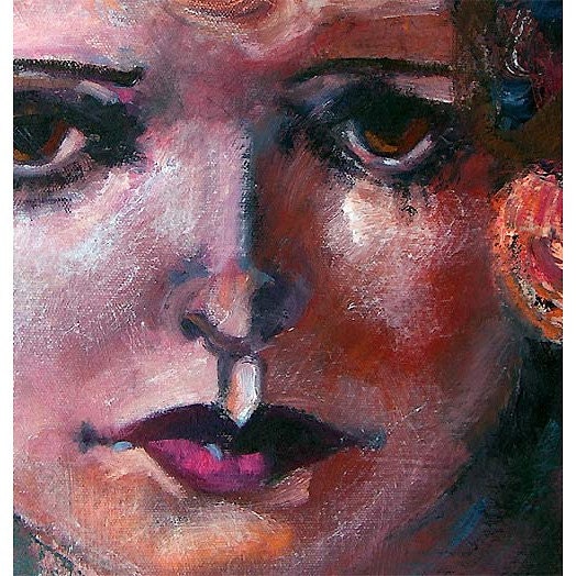 Clara Bow -The IT Girl - Old Hollywood Silent Movies Original Oil Painting by Ginette Callaway