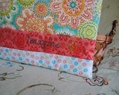 Imagine Peace Embroidered Zip Pouch