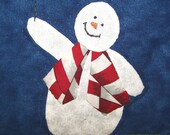 Fourth of July fireworks wall hanging snowman with sparkler