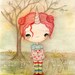 Unicorn By The Tree Print  5 x 7