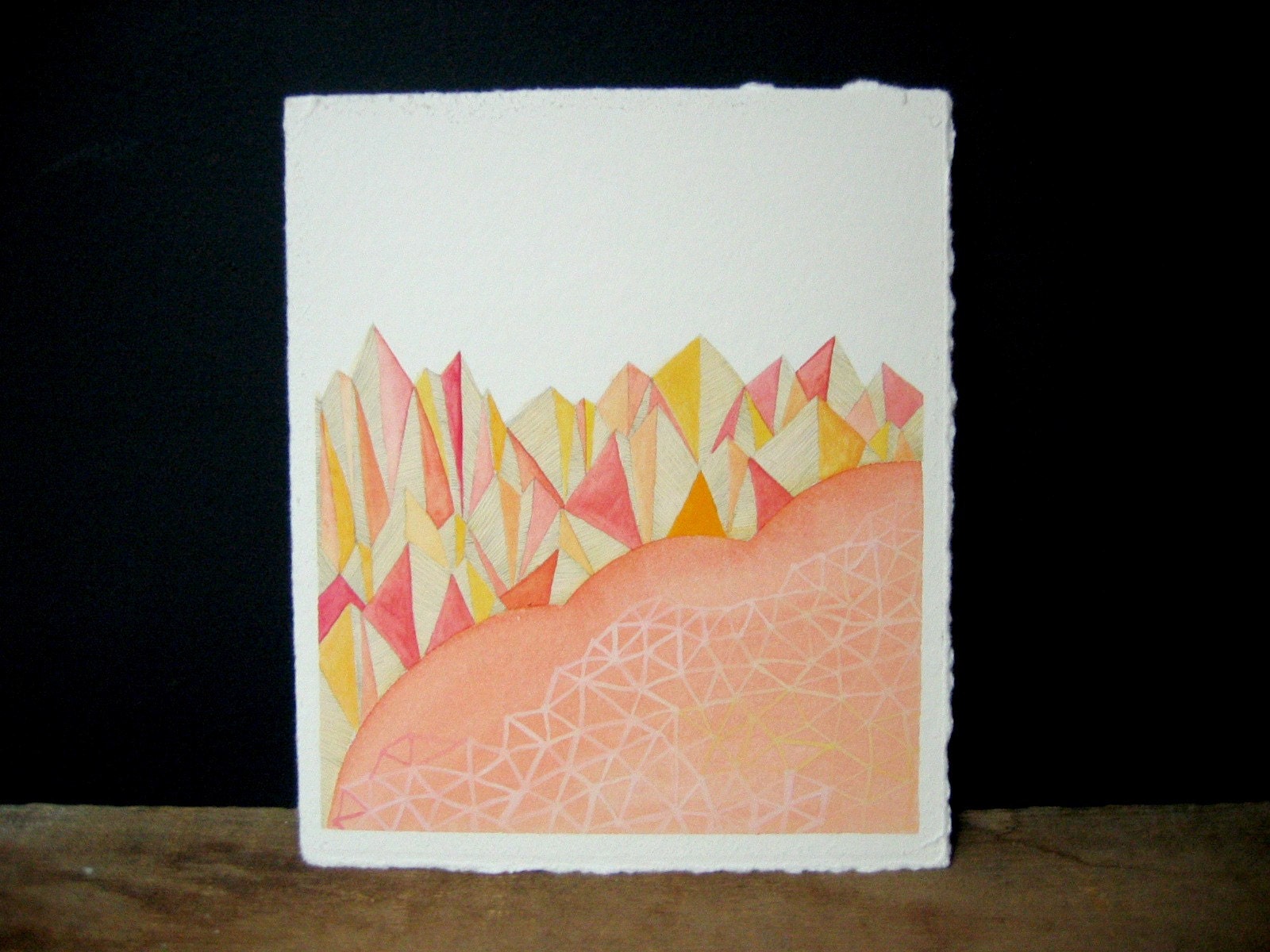 Molecular Mountains - original painting