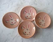 amerock story book knob - peter rabbit - vintage 50s - pink bunny - new old stock