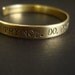 Star Wars -Do or do not. There is no try. - Hand Stamped Cuff Bracelet in aluminum, copper or brass