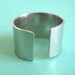 Personalized Long Quote Ring in Aluminum - Fat ring with Lots of Text