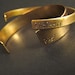 Game of Thrones Bracelet Set -His and Hers -Khal and Khaleesi Cuff Bracelets in Brass -Hand Stamped