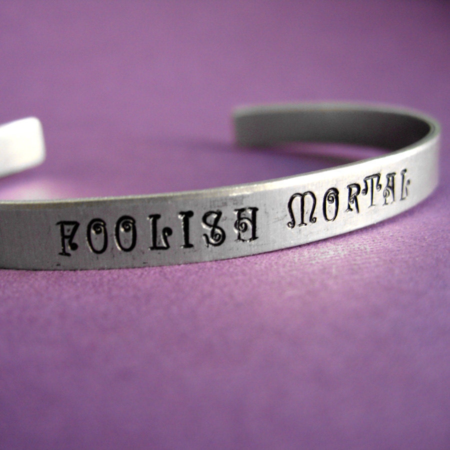 Haunted Mansion Bracelet: Foolish Mortal -Halloween Cuff Bracelet Disneyland