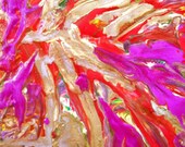 Blending thru Melting Oil Pastel Abstract 4 in. x 4 in.