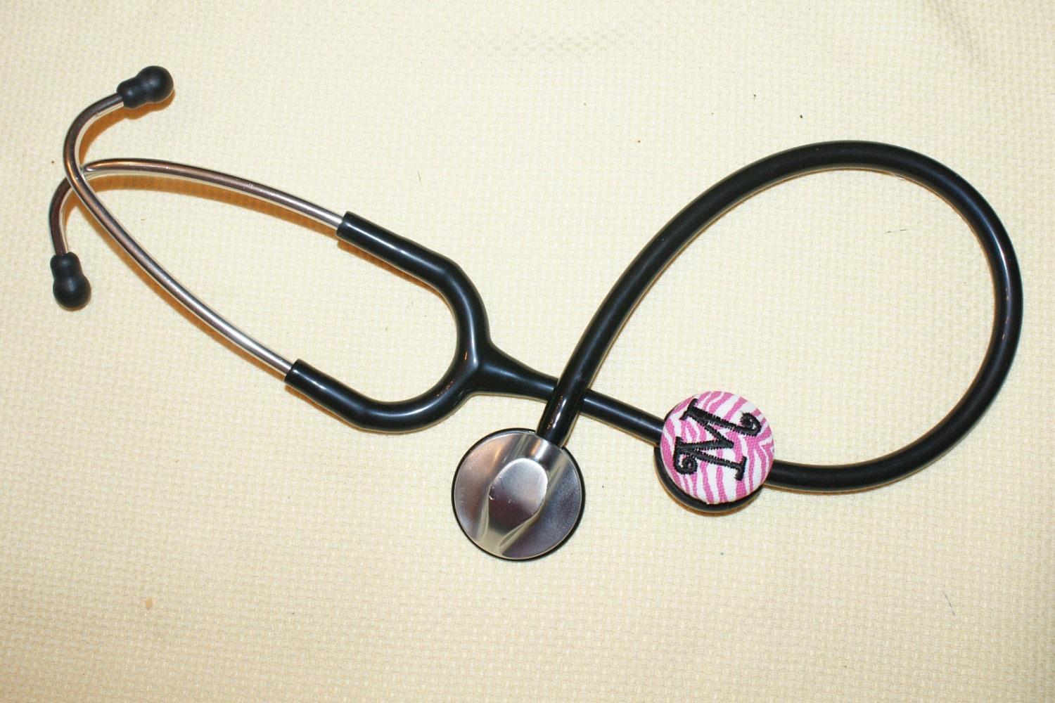 Monogrammed STETHOscope Cover, U pick fabric and letter, 160 fabric CHOICES