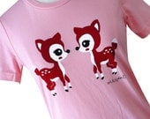 Deer Shirt - Kawaii Fawn T-Shirt - Available in Ladies sizes S, M, L, XL