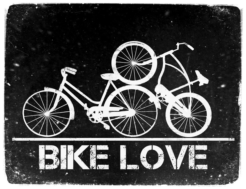 Bike Love - 11x14 Graphic Print