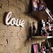 love handmade wood sign - Engagement Wedding - wall decoration for vintage or modern decor