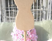 Dress Form NEW and IMPROVED MDF Wood Cut Out Diy mannequin