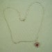 Silver Heart with Swarvoski Crystal Necklace