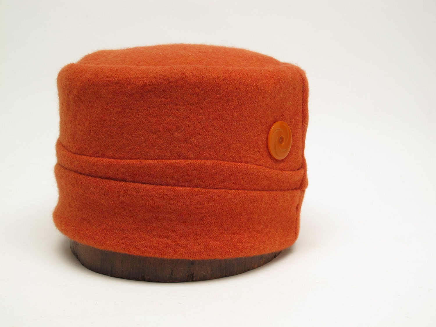Wool Felt Hat in Burnt Orange by WilleWorks - WilleWorks