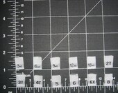 75 Woven Size Tags - MIXED LOT - You choose 75 tags from sizes 3m 6m 9m 12m 18m 2t 3t 4t 5 6 6x 8