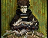Explaining Death to a Rabbit, 13 x 19 inches, Hand Signed and Numbered Edition of 50