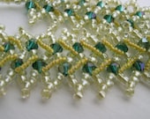 Yellow and Green Reflections Bracelet
