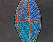 New Leaf--Hand-Embroidered Pin