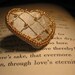 Golden Heart Pin hand embroidered brooch