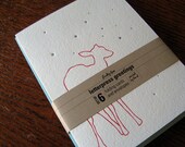 Letterpress Holiday Notecard and Envelope - set of six