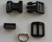 Dog Collar Hardware 10 Sets 5/8"