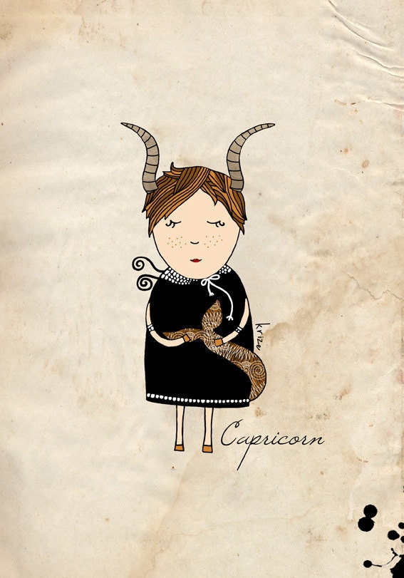 Capricorn Art Print - Nursery Art